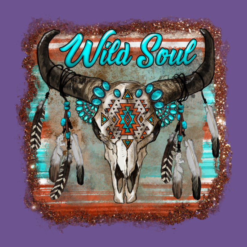 Wild Soul Boho Skull With Background Vintage Tee by RanaPortraitStore | Teevron