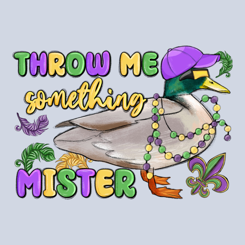 Throw Me Something Mister Mardi Gras Duck Premium Sweatshirt by MaliasSmallBusiness | Teevron