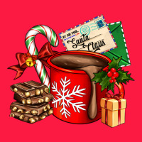Christmas Hot Chocolate Cup With Gift And Letters Zipper Hoodie | Teevron