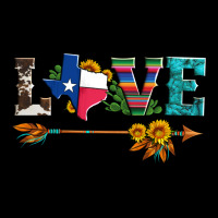 Love Texas Serape Cowhide Cactus And Sunflowers Premium Tee | Teevron