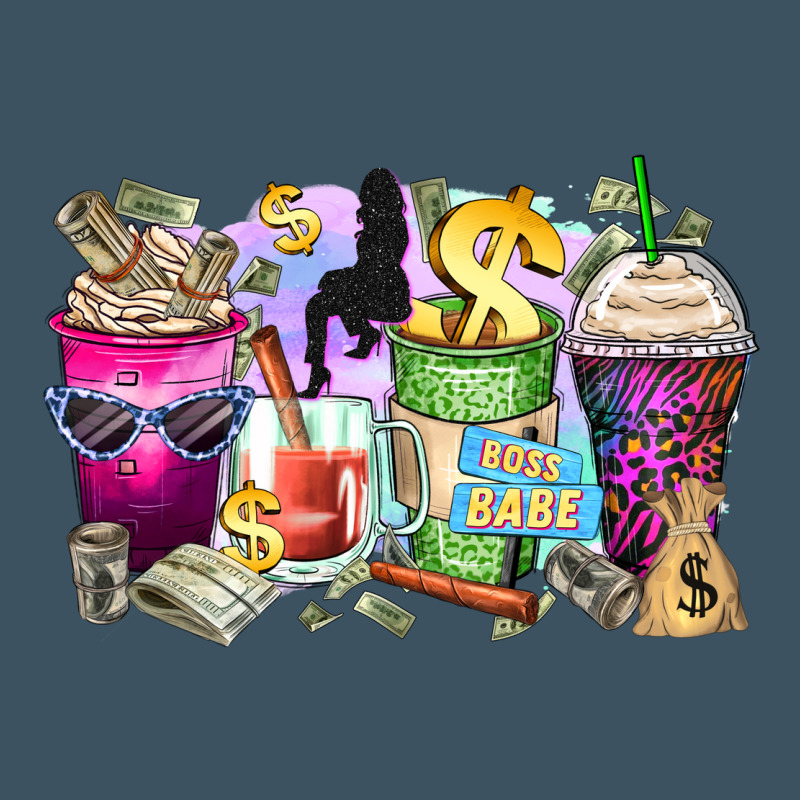 Boss Babe Coffee Cups Urban Heavy Tee by Zillion Design Studio | Teevron
