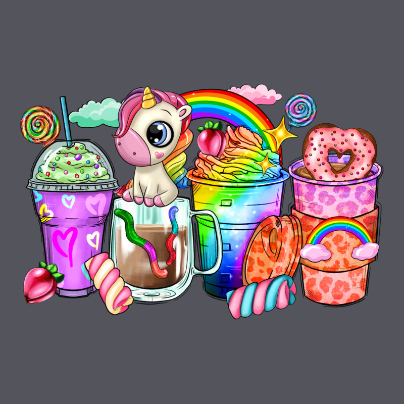 Unicorn Coffee Cups Vintage Hoodie by Zillion Design Studio | Teevron