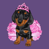 Balerina Dachshund With Tutu Vintage Hoodie | Teevron