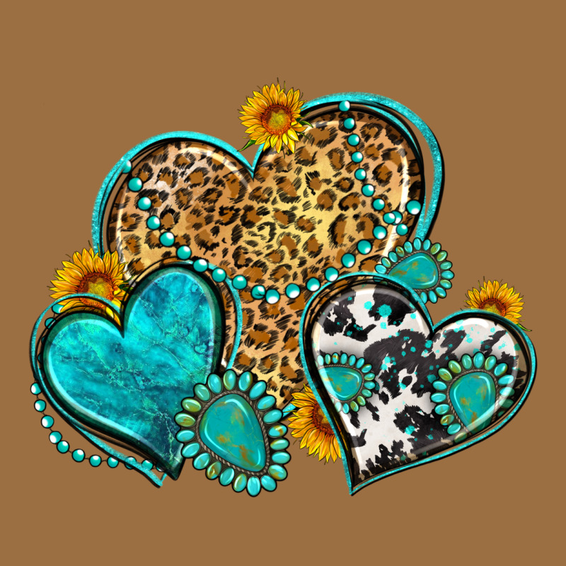 Western Turquoise Hearts Vintage Tee by Zillion Design Studio | Teevron