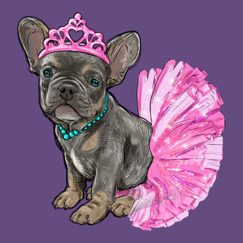 Balerina French Bulldog With Tutu Vintage Hoodie by RanaPortraitStore | Teevron