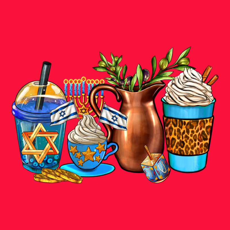Hannukah Coffee Cups Classic Tee by AdoDesignShop | Teevron