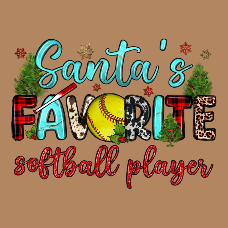 Santa S Favorite Softball Player Long Sleeve Tee by JahusDesignShop | Teevron