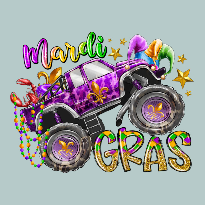 Mardi Gras Monster Truck Heavy Core Tee by RacoonDesign | Teevron