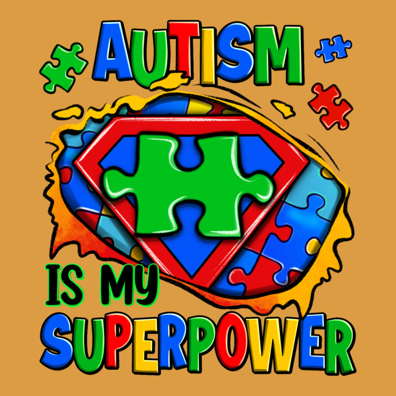 Autism Is My Superpower Ripped Shirt Urban Heavy Tee by Zillion Design Studio | Teevron