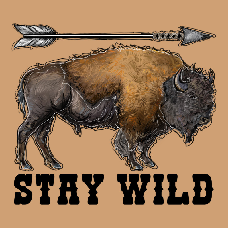 Stay Wild Bison Vintage Tee by RanaPortraitStore | Teevron