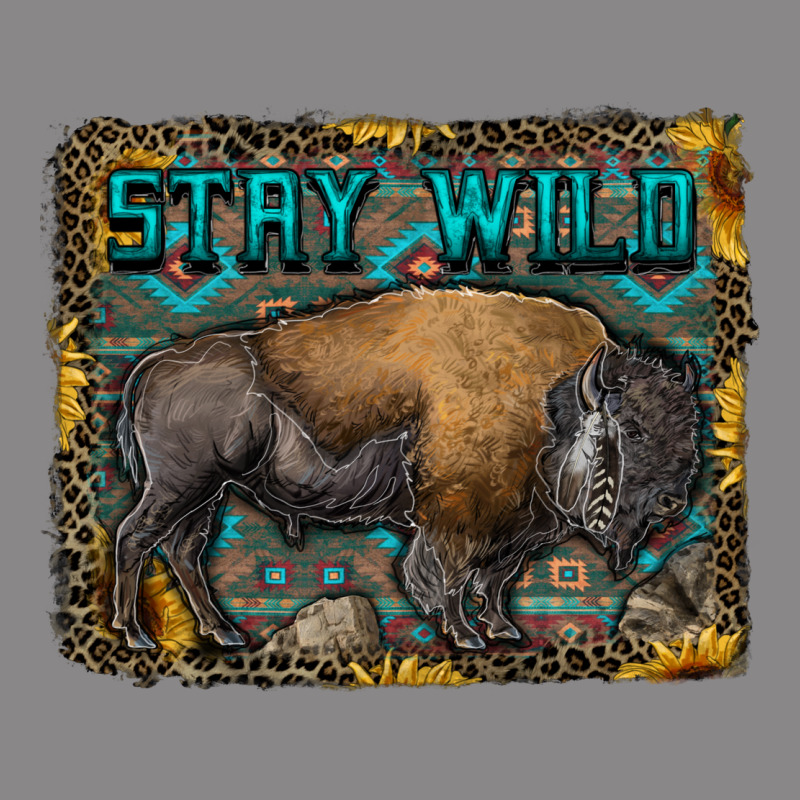 Stay Wild Aztec Bison Vintage Tee by RanaPortraitStore | Teevron