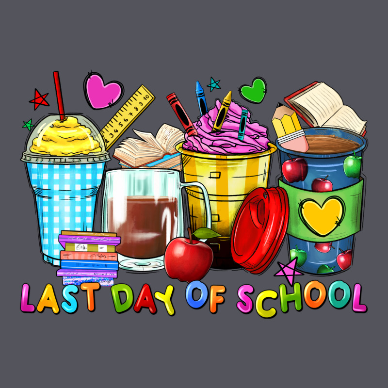 Last Day Of School Coffee Cups Vintage Hoodie by Zillion Design Studio | Teevron