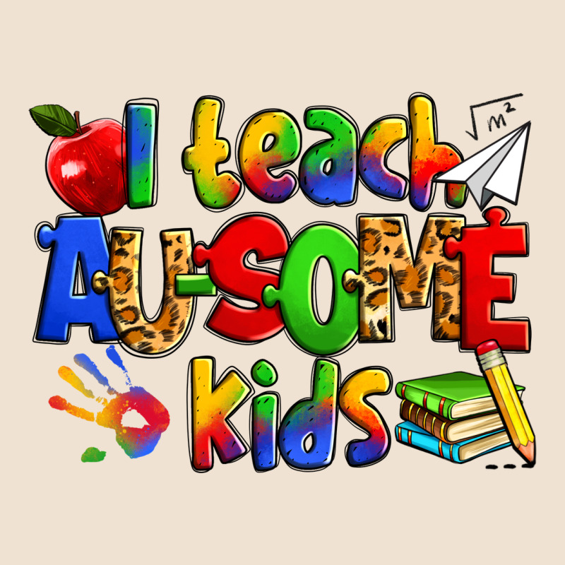 I Teach Ausome Kids Autism Teacher Urban Heavy Tee by Zillion Design Studio | Teevron