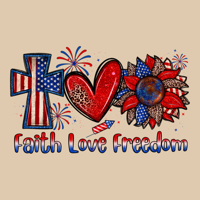 Faith Love Freedom Heavyweight Sweatshirt by Zillion Design Studio | Teevron