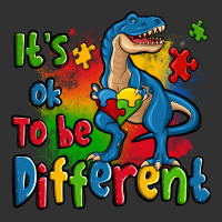 It's Ok To Be Different Autism Trex Urban Heavy Tee | Teevron