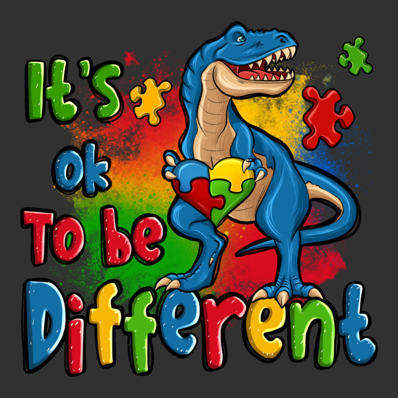 It's Ok To Be Different Autism Trex Urban Heavy Tee by Zillion Design Studio | Teevron