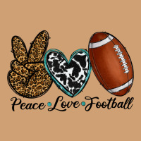Peace Love Football Vintage Tee | Teevron