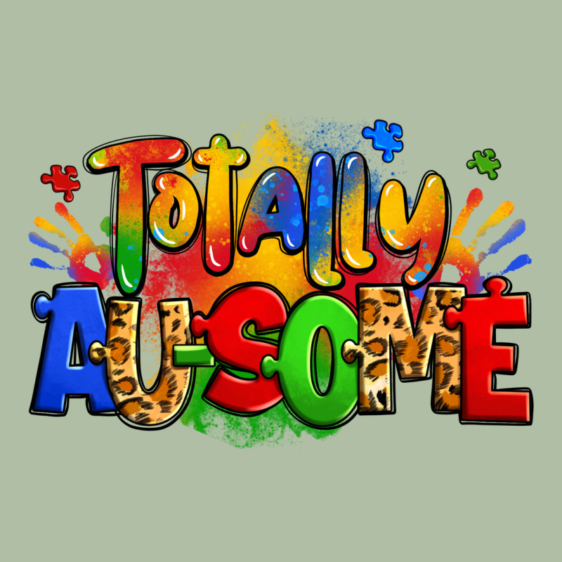 Totally Ausome Autism Urban Heavy Tee by Zillion Design Studio | Teevron