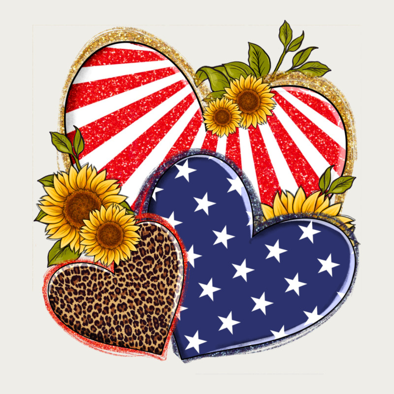America Heart And Sunflower Zipper Hoodie by Artiststas | Teevron