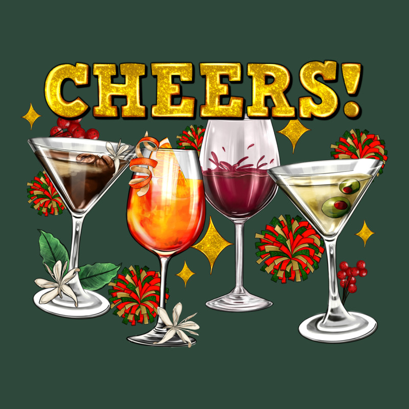 Cheers Christmas Coctail Zipper Hoodie by AdoDesignShop | Teevron