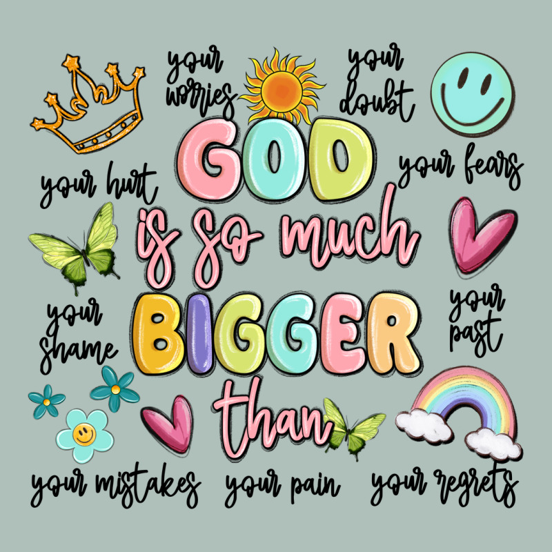 God Is So Much Bigger Than Malia Heavyweight Hoodie by MaliasSmallBusiness | Teevron