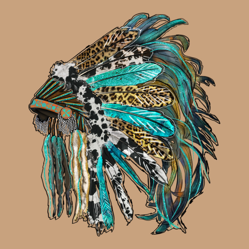Indian Feather Headdress With Western  Patterns Vintage Tee by RanaPortraitStore | Teevron