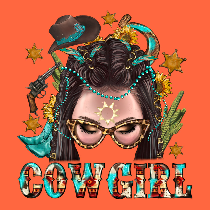 Western Cowgirl Braid Hair Premium Hoodie by BundleAndBundleShop | Teevron