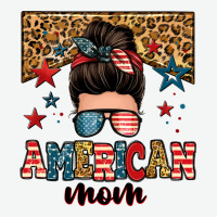 American Mom Junkie Messy Bun Urban Heavy Tee | Teevron