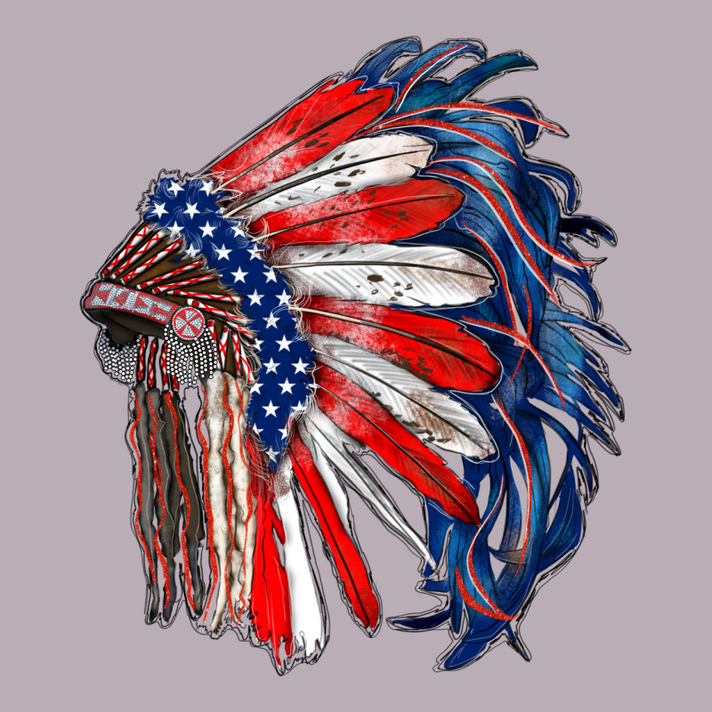 American Flag Indian Headdress Vintage Tee by RanaPortraitStore | Teevron