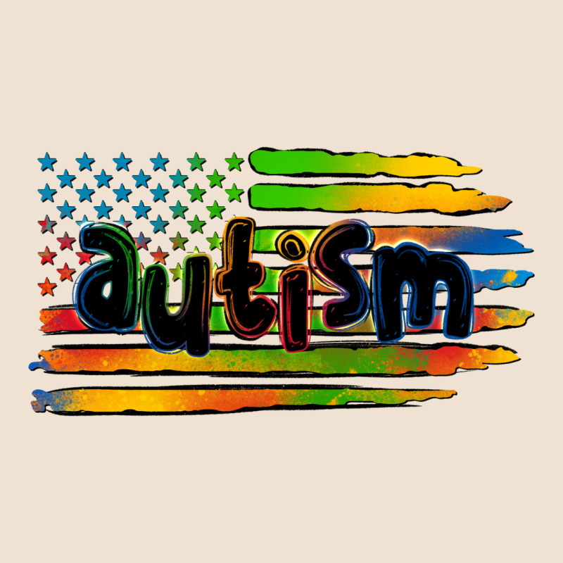 Autism American Flag Urban Heavy Tee by Zillion Design Studio | Teevron