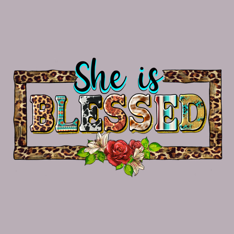 She Is Blesssed Floral Vintage Tee by BarkalooDesign | Teevron