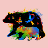 Autism Mama Bear Urban Heavy Tee | Teevron