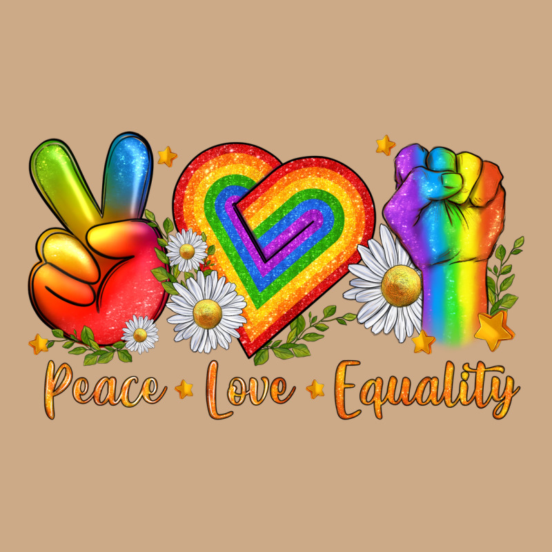 Peace Love Equality Vintage Hoodie by texasbilliewilder | Teevron