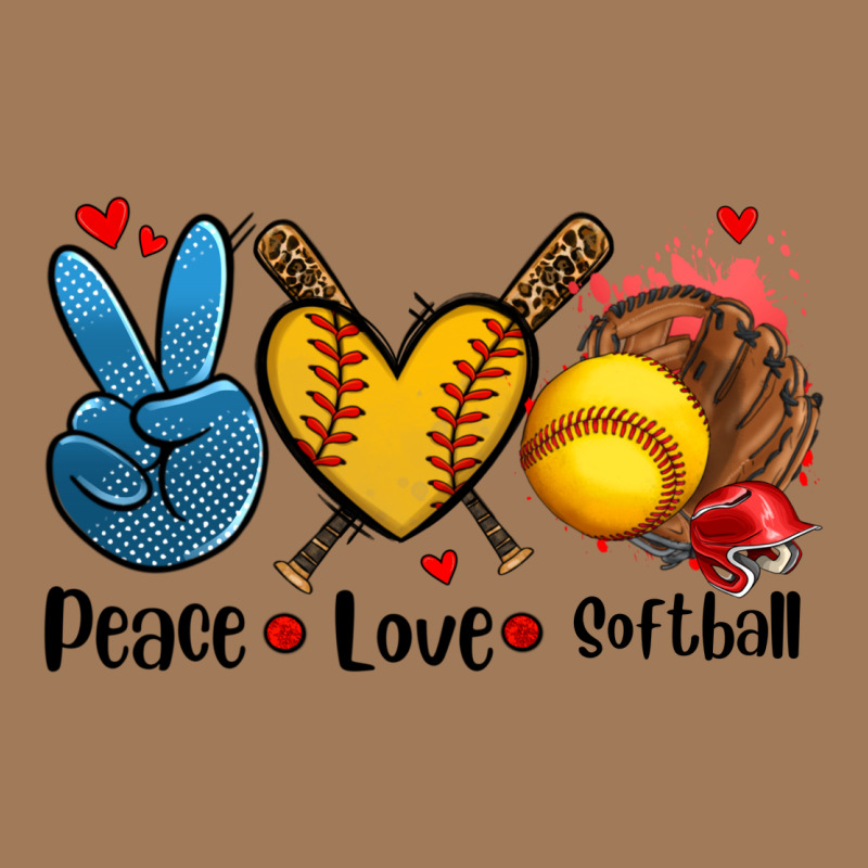 Peace Love  Softball Classic Tee by AdoDesignShop | Teevron