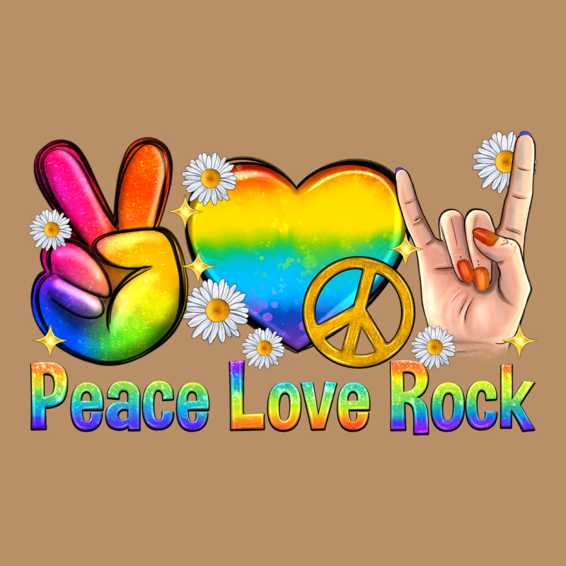 Peace Love Rock Pride Vintage Hoodie by texasbilliewilder | Teevron