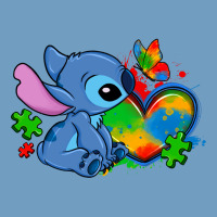 Autism Stitch Heart Urban Heavy Tee | Teevron