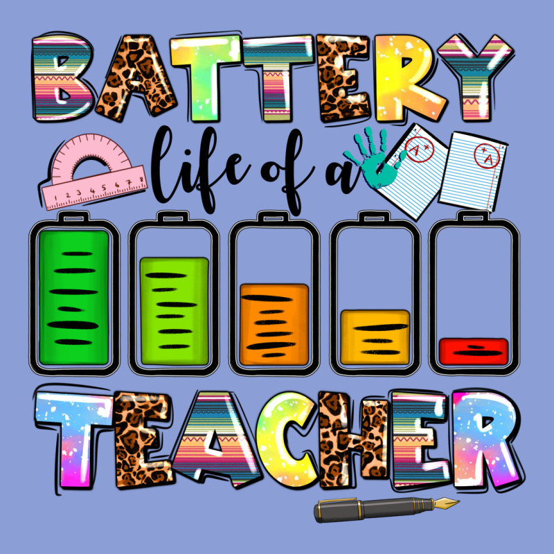 Battery Life Of A Teacher Long Sleeve Tee by AdoDesignShop | Teevron