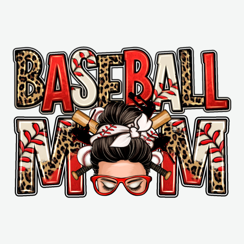 Baseball Mom Messy Bun Urban Heavy Tee by Zillion Design Studio | Teevron