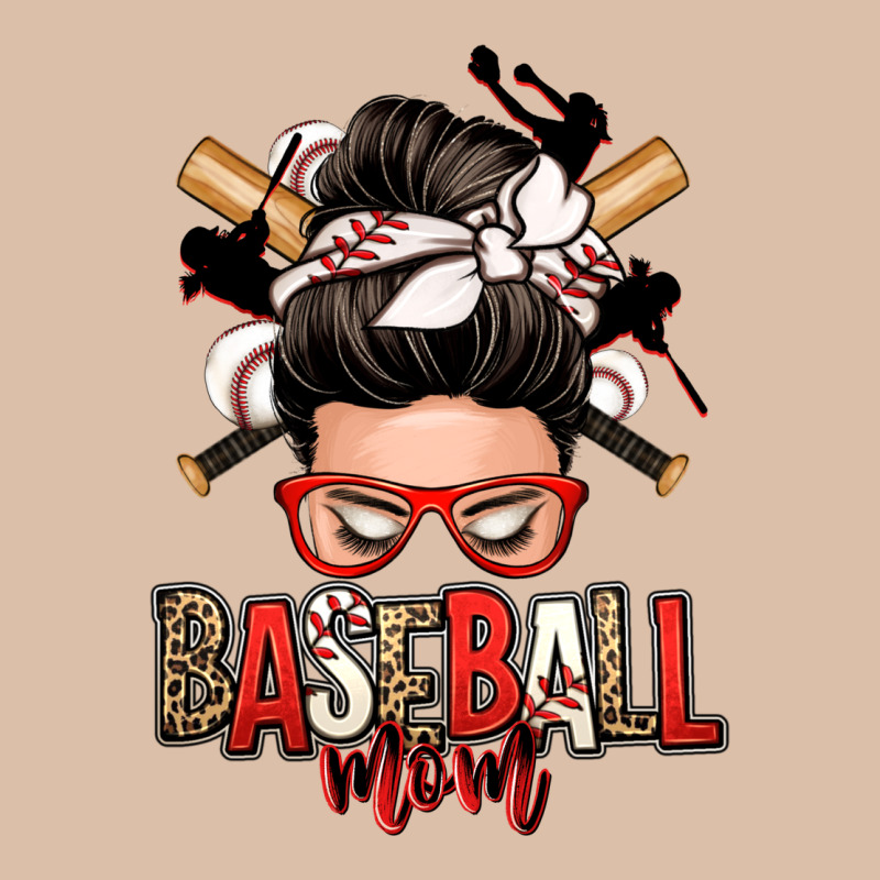 Baseball Mom Messy Bun Urban Heavy Tee by Zillion Design Studio | Teevron