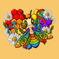 Pride Bee With Daisy Lgbtq Vintage Hoodie | Teevron