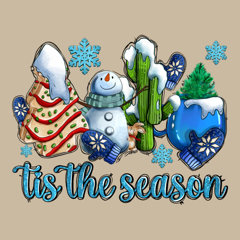 Tis The Season Christmas Tree  Cake Winter And Snowman Long Sleeve Tee by AdoDesignShop | Teevron
