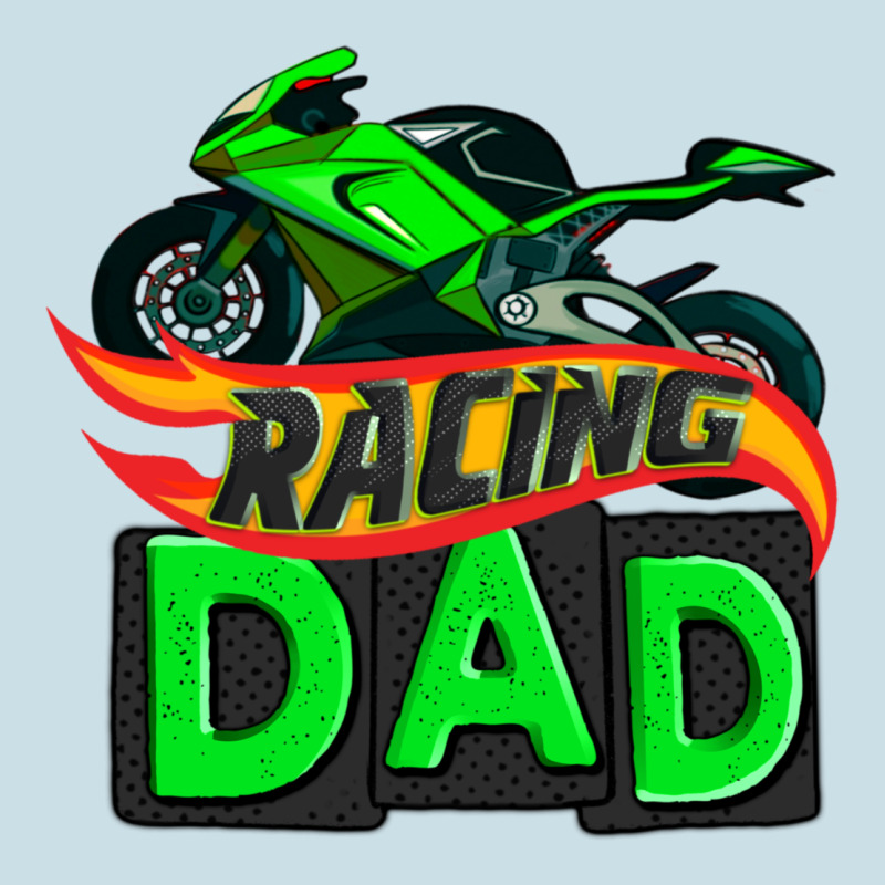 Racing Dad With Racing Motorcycle Ladies Tee by AdoDesignShop | Teevron