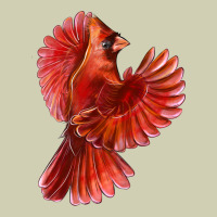 Flying Northern Cardinal Bird Heavy Core Tee | Teevron