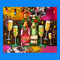 Christmas Champagne Bottles And Zipper Hoodie | Teevron