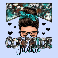 Cowhide Junkie Messy Bun Urban Heavy Tee | Teevron