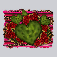 Valentine Cactus Heart With Roses Heavyweight Sweatshirt | Teevron