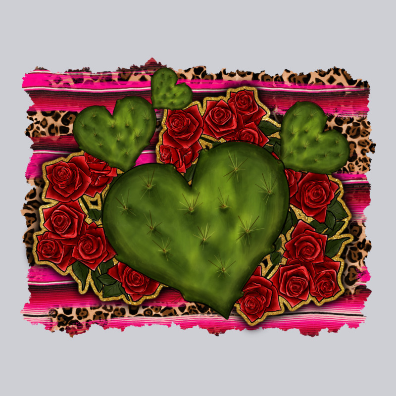 Valentine Cactus Heart With Roses Heavyweight Sweatshirt by RanaPortraitStore | Teevron