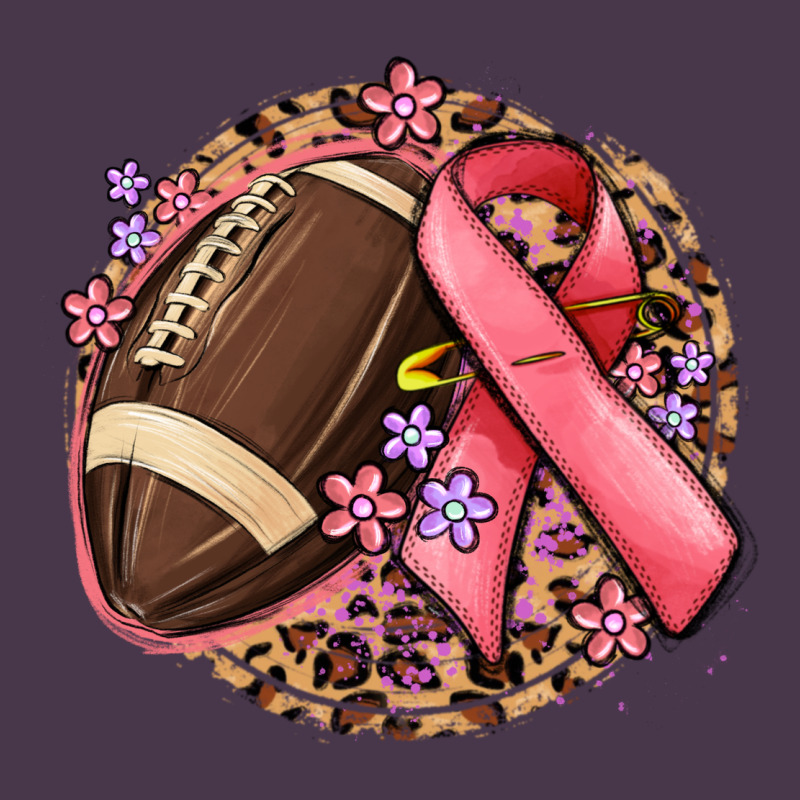 Breast Cancer Ribbon And American Football Heavyweight Hoodie by MaliasSmallBusiness | Teevron
