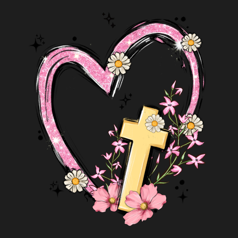 Heart Cross Heavyweight Hoodie by MaliasSmallBusiness | Teevron