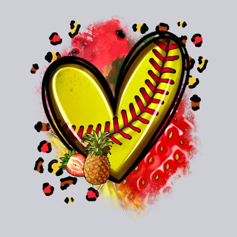 Fruits And Softball Heart Heavyweight Sweatshirt by Zillion Design Studio | Teevron